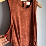 Anthropologie faux Suede Jumpsuit Photo 7