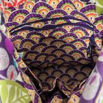 Vera Bradley Crossbody Bag Purple Plum Crazy Floral Convertible Colorful Tote Photo 9