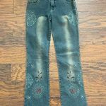 Max Studio vintage hippie chic embroidered jeans, size 6 Photo 0