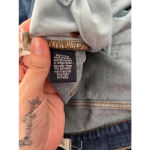 Madewell The Slim Boyjean Jeans - Size 26 Blue- Raw Hem Photo 8