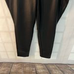 EXPRESS Black Solid Stretchy Ankle Faux Leather Pants Size 18 Photo 2