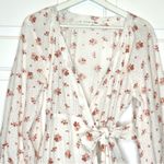 Maia Bergman Ines Floral Print Mini Eyelet Ruffle Dress Larges White Size L Photo 3