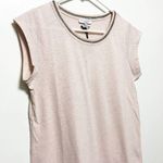 Current Air New! Pink Crew Neck Short Sleeve Chain Accent Top Photo 6