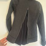 Lululemon  Dark Charcoal Gray Funnel Neck Zip Up Jacket Size 2 Photo 6