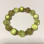 Charter Club  Lime Green Beaded Bracelet Photo 0