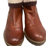 Coach Brown Laurette Leather Sweater Knit Boots, Sz 6.5 Photo 14