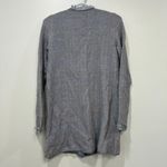 J. McLaughlin  Nan Cardigan Sweater XS NWT $288 Cotton Long Line Button Blue Tan Photo 1