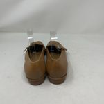 Enzo Angiolini  Valery Tan Leather Loafers Classic Square Toe Flat Size 8.5 Photo 3
