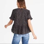 Madewell  • Studio Ruffle-Hem Top in Starry Night Photo 3
