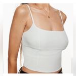 Aritzia Wilfred Basel Bustier Crop Camisole Tank Top White Small $68 Photo 2