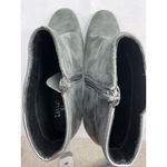 Womans Chelsea Crew Black Label Tatiana Ankle 6.5/7 Gray Side Zip Block Heel Size undefined Photo 5
