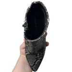 Madden Girl “Dafni” Women’s Size 8M Black Snake Print Ankle Boots Booties Photo 15