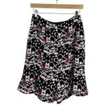 VINTAGE Y2K Drama Women’s Silk Geometric Skirt in Black/White/Pink Size 8 Black Photo 5