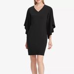 Ralph Lauren  dress dolman sleeve lined size 10 black little black dress Photo 2