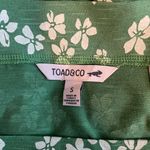 Toad&Co Women S Green White Floral Sora Short Sleeve Dress Pockets Square Neck Photo 8