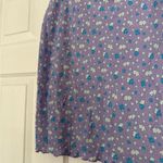 Free People  Lilac Purple Flowy Floral Skirt Size 6 Photo 2