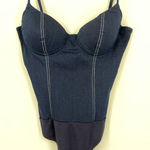 Revolve Sabina Body Suit in Indigo, Size S Photo 0