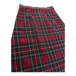 American Vintage Vintage 70's handmade Red Plaid Tartan high waisted A line skirt size 8-10 Photo 5
