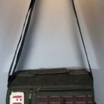 French Design Lightweight Green Canvas Messenger Shoulder Crossbody Purse Bag Photo 0