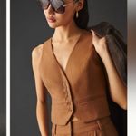 Favorite Daughter Vest Camel Pinstripe M Brown Size M Photo 1