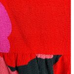 Kate Spade Deco Rose Peplum Blouse Top Floral Long Sleeve Red Size 0 Feminine Photo 15