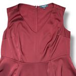 Modcloth Anthropologie ALine Mini Dress Red Burgundy Sleeveless Fit & Flare Photo 1