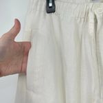 Parisian Signature Linen Pants Womens Sz M Cream Beachy Trouser Lined Lagenlook Photo 6