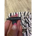 Adrianna Papell  Medium Striped Mock Turtle Neck Blouse Medium Photo 1