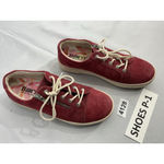 Womans Born Fashion Sneakers 6.5 M Maroon Lace Up Zip Accent Red Photo 1