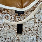 Lane Bryant NWT Floral Embroidered Crochet Sweatshirt Top Blouse Siz 26/28 Ivory Photo 5