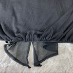 Arden B  Black Tube Top w Chiffon Overlay Small Photo 2