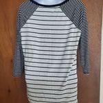 Maurice's Black and white striped long sleeve t-shirt Photo 2