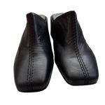 Selected Femme Black Leather Mules Block Heel Square Toe Y2K 90s Vibe Size 9 NEW Photo 4