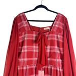 NWT Ivy City Co Curve Taylor Dress Red Plaid Tiered Ruffle Holiday Christmas 18W Photo 3
