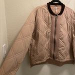 Free People Linear Quilted Bomber Jacket Size Small In Blush Photo 7