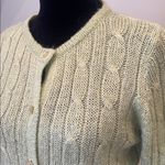 Carol Rose Women's Cable Knit Sweater - pale green vintage Photo 1