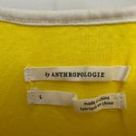 Anthropologie Cosette Top Size Large Yellow White Lace Crochet Sleeveless Boho Photo 3