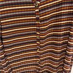 Blu Pepper ‎ boutique fall stripe button down lightweight sweater Photo 1