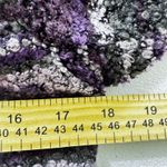 Roz & Ali Women's Purple Gray burcle Striped Textured Zip Front Jacket Size S Photo 3