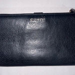 Coach  Slim Zip Wallet Black Leather Large Minimalist Quiet Luxury Neutral Photo 0