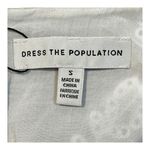 Dress the Population Anthropologie Dress‎ The Population Eyelet Mini Dress White Puff Size Small NWT Photo 7