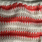 Aerie  Crocheted bikini bottoms  NWT Cream and orange/red stripes Size XXS Photo 9