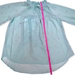 Hayden Los Angeles Sheer Turquoise Blouse Photo 11