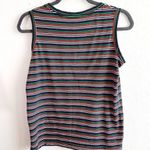 Madewell Tank Striped Sleeveless Scoop Neck Tank Top Multicolored Sz XXS EUC Photo 3