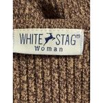 White Stag Vintage Women's Brown Marled V-Neck Long Sleeve Sweater Size 22W/24W Photo 2