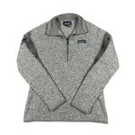 Patagonia Women’s M Better Sweater 1/4-Zip Fleece Pullover Sweatshirt Gray Photo 1