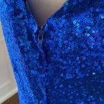 Christina Wu NWT Celebration Sequin Bridesmaid Dress Royal Blue Size 22 Photo 8