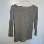 J.Crew  Boatneck Knit Top Gray Gold Studded Photo 9
