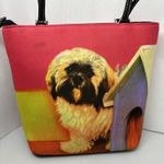Bedazzled Dog Tote‎ Bag Puppy Purse 8" Handbag Photo 7