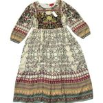 NWT Anthropologie Bhanuni by Jyoti Avery Far Fields Beaded Midi Dress 0 $248 Photo 0